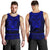 New Zealand Rugby Men's Tank Top Maori Haka - Silver Fern (Blue) - Polynesian Pride