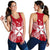 Wallis And Futuna Polynesian Women Tank Top Map Red White - Polynesian Pride