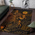 Tahiti Area Rugs Turtle Hibiscus Gold - Polynesian Pride