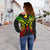 Kosrae Polynesian Shoulder Sweater Map Reggae - Polynesian Pride