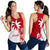 Tahiti Polynesian Coconut Tree Women's Racerback Tank K4 Red - Polynesian Pride