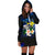 Polynesian Hawaii Women's Hoodie Dress - Turtle With Plumeria Flowers - Polynesian Pride