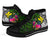 Hawaii High Top Shoes - Turtle Plumeria Banana Leaf - Polynesian Pride