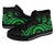 Vanuatu High Top Canvas Shoes - Green Tentacle Turtle - Polynesian Pride