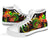 American Samoa Polynesian High Top Shoes - Reggae Plumeria - Polynesian Pride