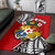 Tonga Rugby Area Rug Polynesian Style Pinwheel - Polynesian Pride