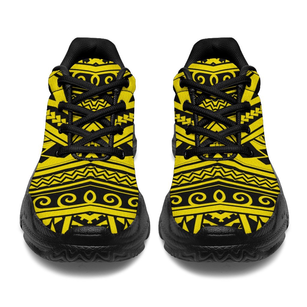 Polynesian Seamless yellow Chunky Sneakers - Polynesian Pride