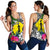 New Caledonia Women's Racerback Tank White - Turtle Plumeria Banana Leaf - Polynesian Pride