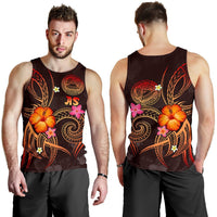 American Samoa Polynesian Men's Tank Top - Legend of American Samoa (Red) - Polynesian Pride