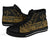 Kosrae State High Top Shoes - Gold Color Symmetry Style - Polynesian Pride