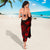 Guam Sarong - Turtle Hibiscus Pattern Red - Polynesian Pride