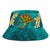 Fiji Polynesian Bucket Hat - Manta Ray Ocean - Polynesian Pride