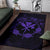 Hawaii Kanaka Turtle Hibiscus Polynesian Rug - Anthea Style Purple - Polynesian Pride