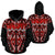 Hawaii Hoodie Polynesian Tattoo Red Unisex Black - Polynesian Pride