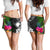 Marshall Islands Women Shorts - Turtle Plumeria Banana Leaf - Polynesian Pride