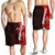 Kosrae Polynesian Custom Personalised Men's Shorts - Coat Of Arm With Hibiscus Red - Polynesian Pride