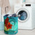 Palau Laundry Basket - Custom Personalised Tropical Flowers Style - Polynesian Pride