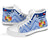 Mate Ma'a Tonga Rugby High Top Shoe Polynesian Creative Style - Blue - Polynesian Pride