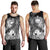 Custom Personalised Samoa Men's Tank Top- Humpback Whale with Tropical Flowers (White) - Polynesian Pride