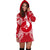 Yap Polynesian Hoodie Dress Map Red White - Polynesian Pride