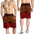 Vanuatu Polynesian Men's Shorts - Red Shark Polynesian Tattoo - Polynesian Pride