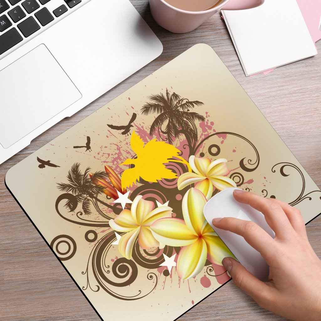 Papua New Guinea Polynesian Mouse Pad - Summer Tropical One Style One Size White - Polynesian Pride