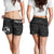 Tonga Personalised Women's Short - Tonga Seal With Polynesian Tattoo Style (Black) - Polynesian Pride