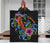 (Kekaimalu) Hawaii Polynesian Premium Quilt - Cephalofoil Tattoo Hibiscus RLT7 Black - Polynesian Pride