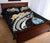 Guam Quilt Bed Set - Guam Seal Polynesian Patterns Plumeria (Black) - Polynesian Pride