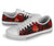 Tonga Polynesian Low Top Shoes - Red Plumeria - Polynesian Pride