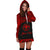 Hawaii Polynesian Custom Personalised Women's Hoodie Dress - Hawaii Pride Red Version - Polynesian Pride