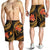 Yap Micronesian Men Shorts - Gold Plumeria - Polynesian Pride