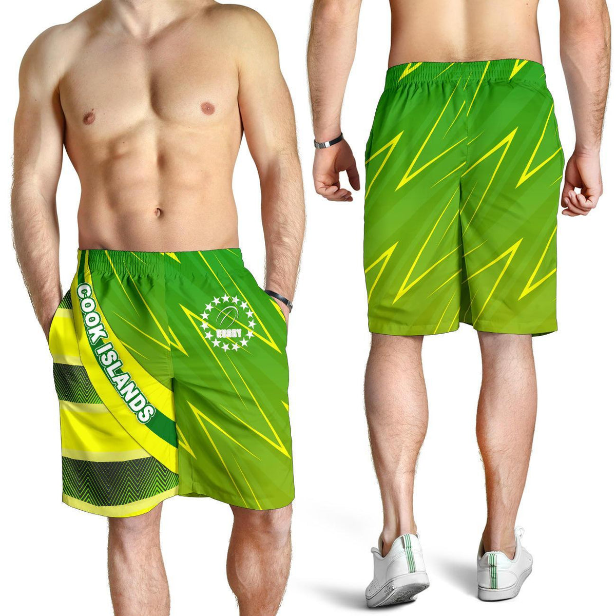 Combo Polo Shirt and Men Short Cook Islands Victorian Vibes - Polynesian Pride