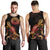 American Samoa Men Tank Top - Turtle With Blooming Hibiscus Gold - Polynesian Pride