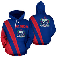 Samoa Hoodie Samoa Coat of Arms Unisex Royal Blue - Polynesian Pride
