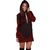 Hawaii Women's Hoodie Dress - Polynesian Red Chief - Polynesian Pride