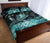 Hawaii Polynesian Turtle Waves Hibiscus Quilt Bed Set - Erik Style - AH - Turquoise - Polynesian Pride