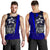 Yap Micronesia Men's Tank Top Blue - Turtle With Hook Blue - Polynesian Pride