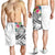 Polynesian Samoa Men's Shorts - Summer Plumeria (White) - Polynesian Pride