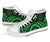 Palau High Top Cavas Shoes - Green Tentacle Turtle - Polynesian Pride