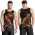 Samoa Men Tank Top - Turtle With Blooming Hibiscus Gold - Polynesian Pride