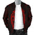 Hawaii Kakau Makau Fish Hook Kanaka Map Men's Bomber Jacket Polynesian - Red - Polynesian Pride