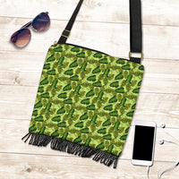 Hawaii Tropical Green Crossbody Boho Handbag - Polynesian Pride
