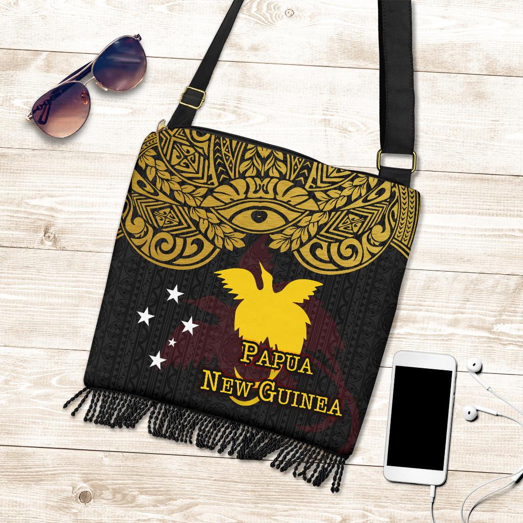 Papua New Guinea Crossbody Boho Handbag - Erudite Eye - Polynesian Pride