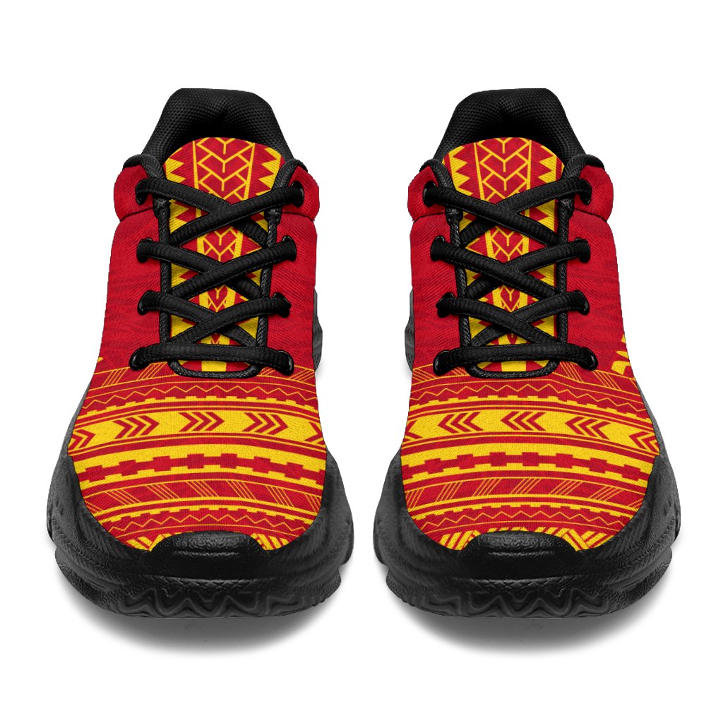 Papua New Guinea Chunky Sneakers - Polynesian Chief Flag Version - Polynesian Pride