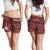 Samoa Personalised Women's Short - Samoa Seal In Polynesian Tattoo Style (Red) - Polynesian Pride