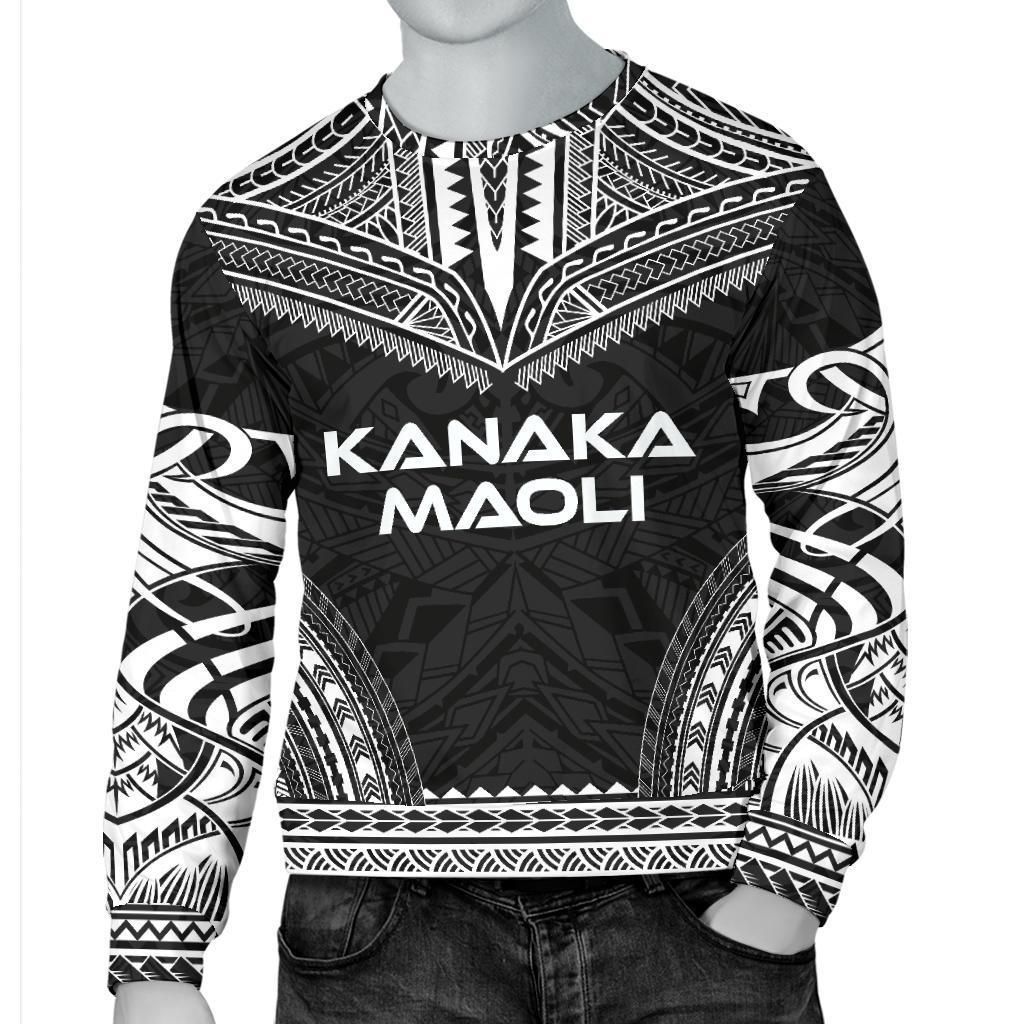 Kanaka Maoli Sweater - Polynesian Chief Black Version - Polynesian Pride