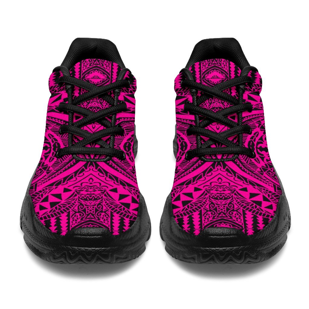 Polynesian Symmetry Pink Chunky Sneakers - Polynesian Pride