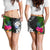 Marshall Islands Women Shorts - Turtle Plumeria Banana Leaf Crest - Polynesian Pride