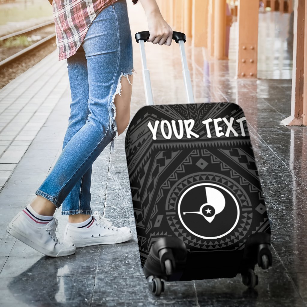 Yap Personalised Luggage Covers - Yap Seal With Polynesian Tattoo Style - Polynesian Pride